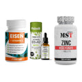 Immun-Set: ProFuel EISEN + Sinob Vitamin D3 + MST Zinc Chelate – alle enthaltenen Artikel