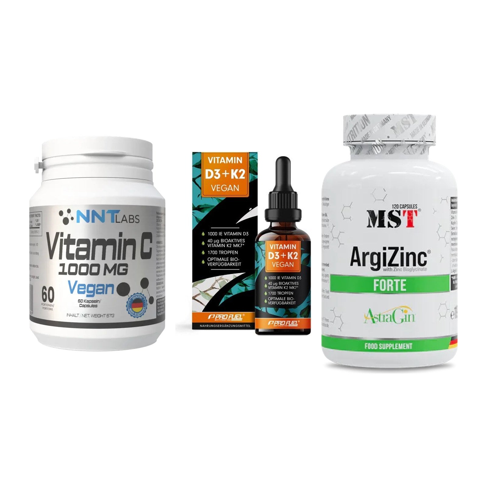 Immun-Set: NNT Vitamin C + ProFuel Vitamin + MST ArgiZinc – alle enthaltenen Artikel
