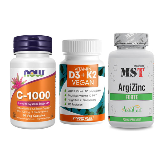 Immun-Set: Now Foods Vitamin + ProFuel Vitamin + MST ArgiZinc – alle enthaltenen Artikel
