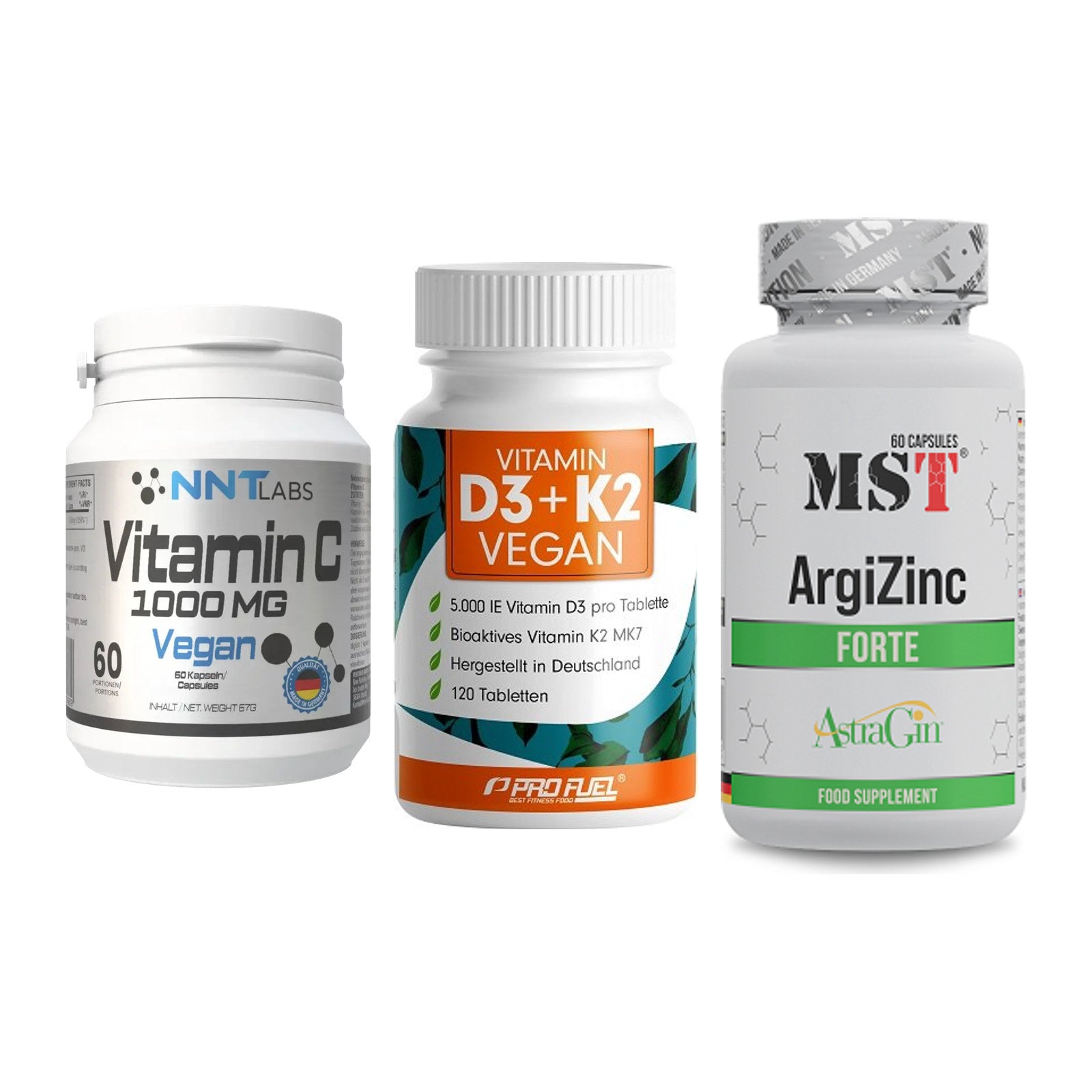 Immun-Set: NNT Vitamin C + ProFuel Vitamin + MST ArgiZinc – alle enthaltenen Artikel
