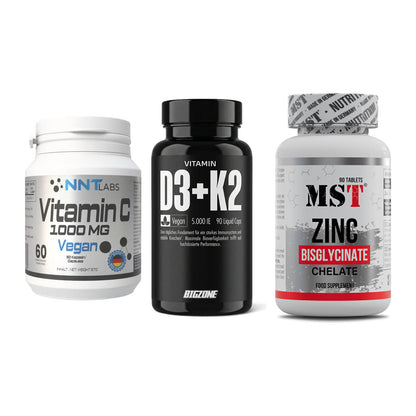 Immun-Set: NNT Vitamin C + Big Zone Vitamin + MST Zinc Chelate – alle enthaltenen Artikel