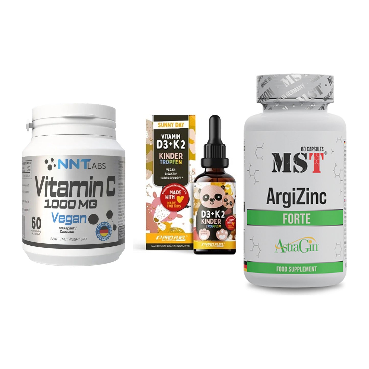 Immun-Set: NNT Vitamin C + ProFuel VITAMIN + MST ArgiZinc – alle enthaltenen Artikel