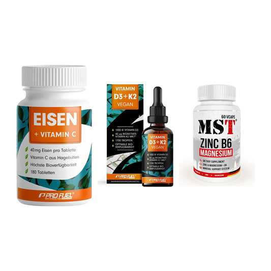 Immun-Set: ProFuel EISEN + ProFuel Vitamin + MST Zinc – alle enthaltenen Artikel