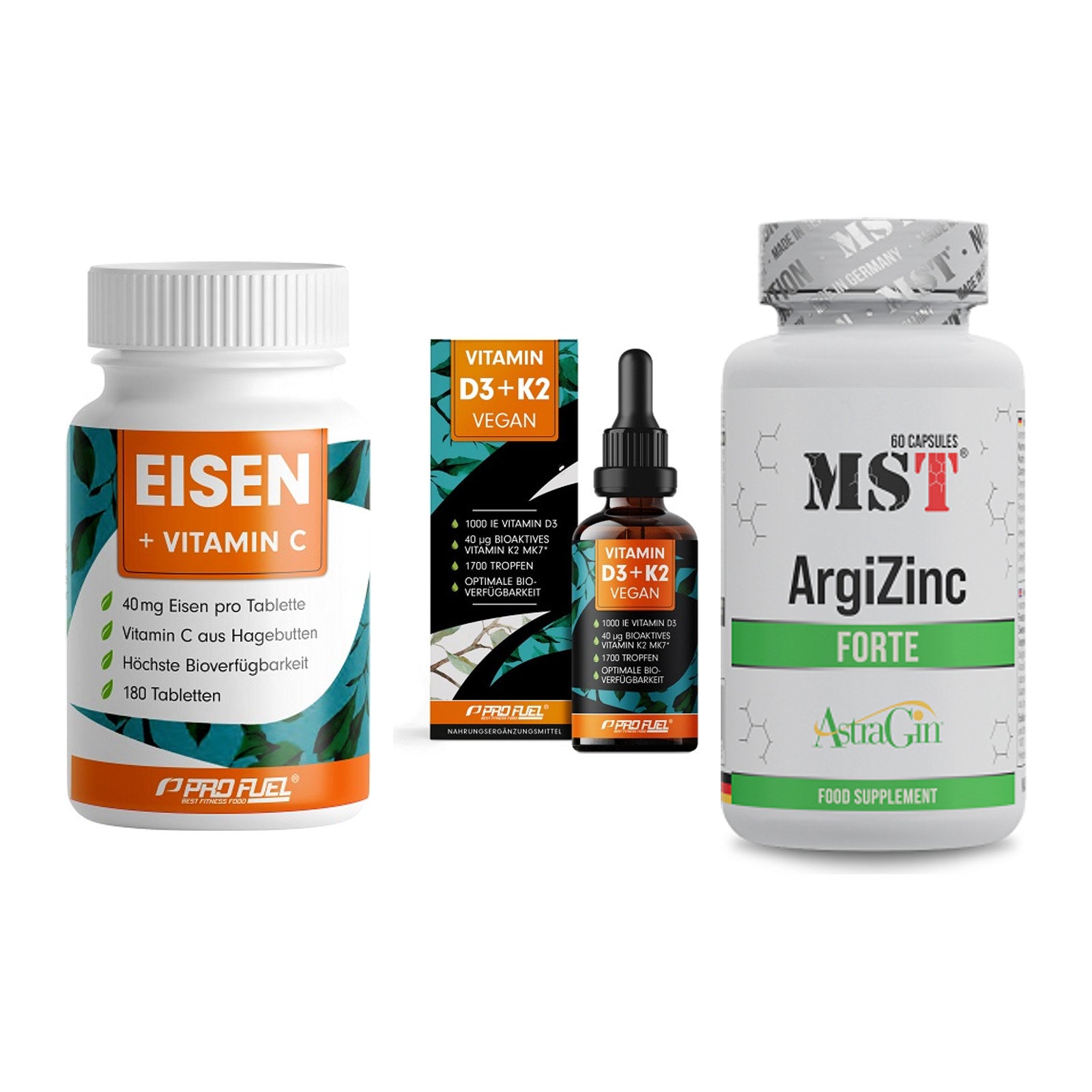 Immun-Set: ProFuel EISEN + ProFuel Vitamin + MST ArgiZinc – alle enthaltenen Artikel