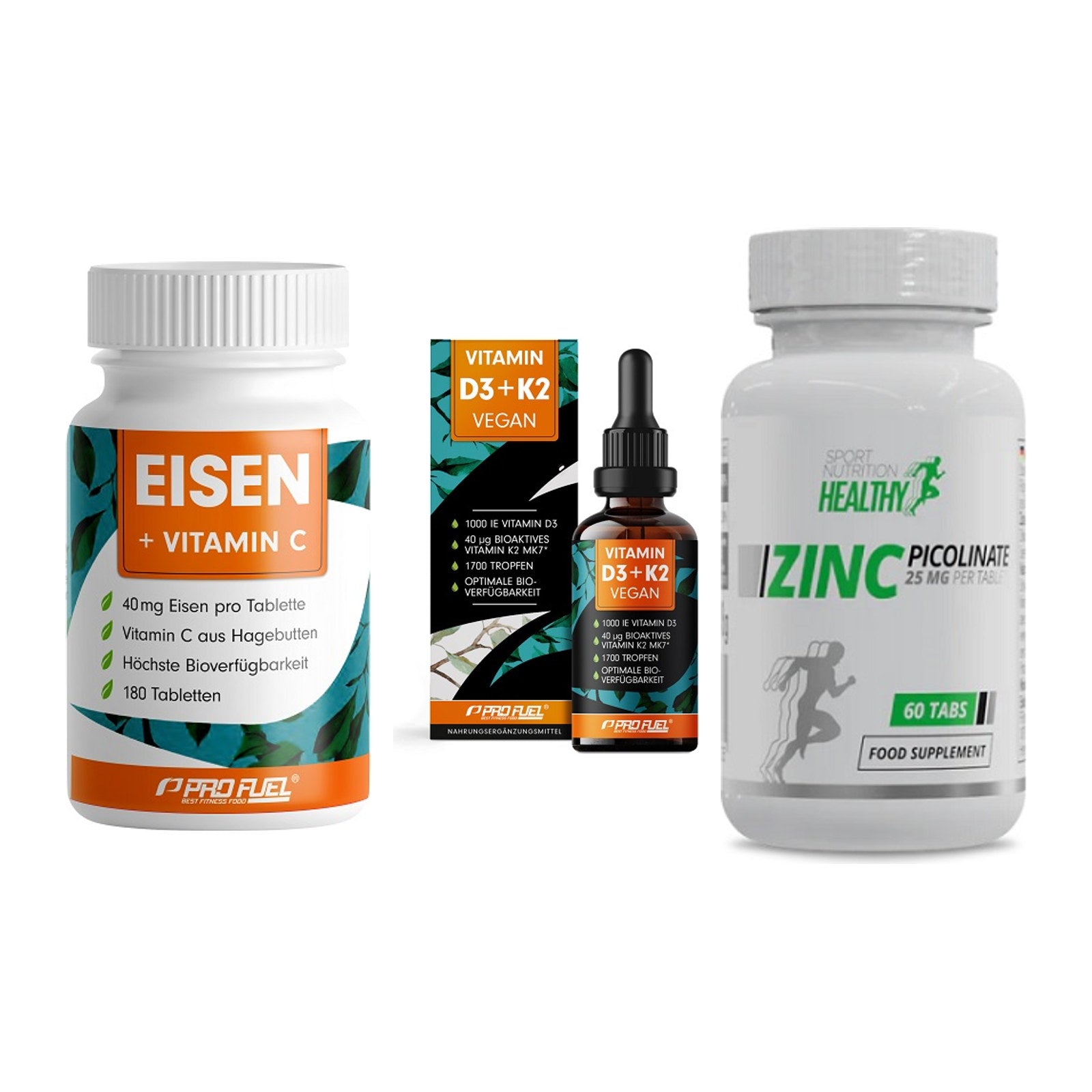 Immun-Set: ProFuel EISEN + ProFuel Vitamin + MST Healthy Zinc – alle enthaltenen Artikel