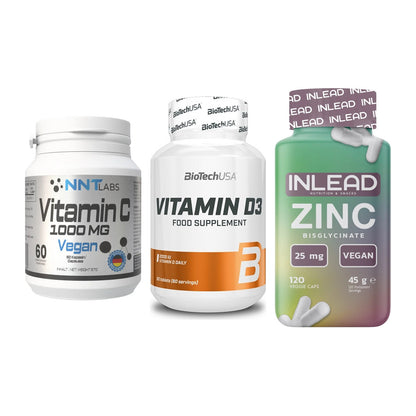 Immun-Set: NNT Vitamin C + BioTech Vitamin + INLEAD Zink – alle enthaltenen Artikel