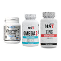 Immun-Set: NNT Vitamin C + MST Omega 3 500 + MST Zinc Chelate – alle enthaltenen Artikel