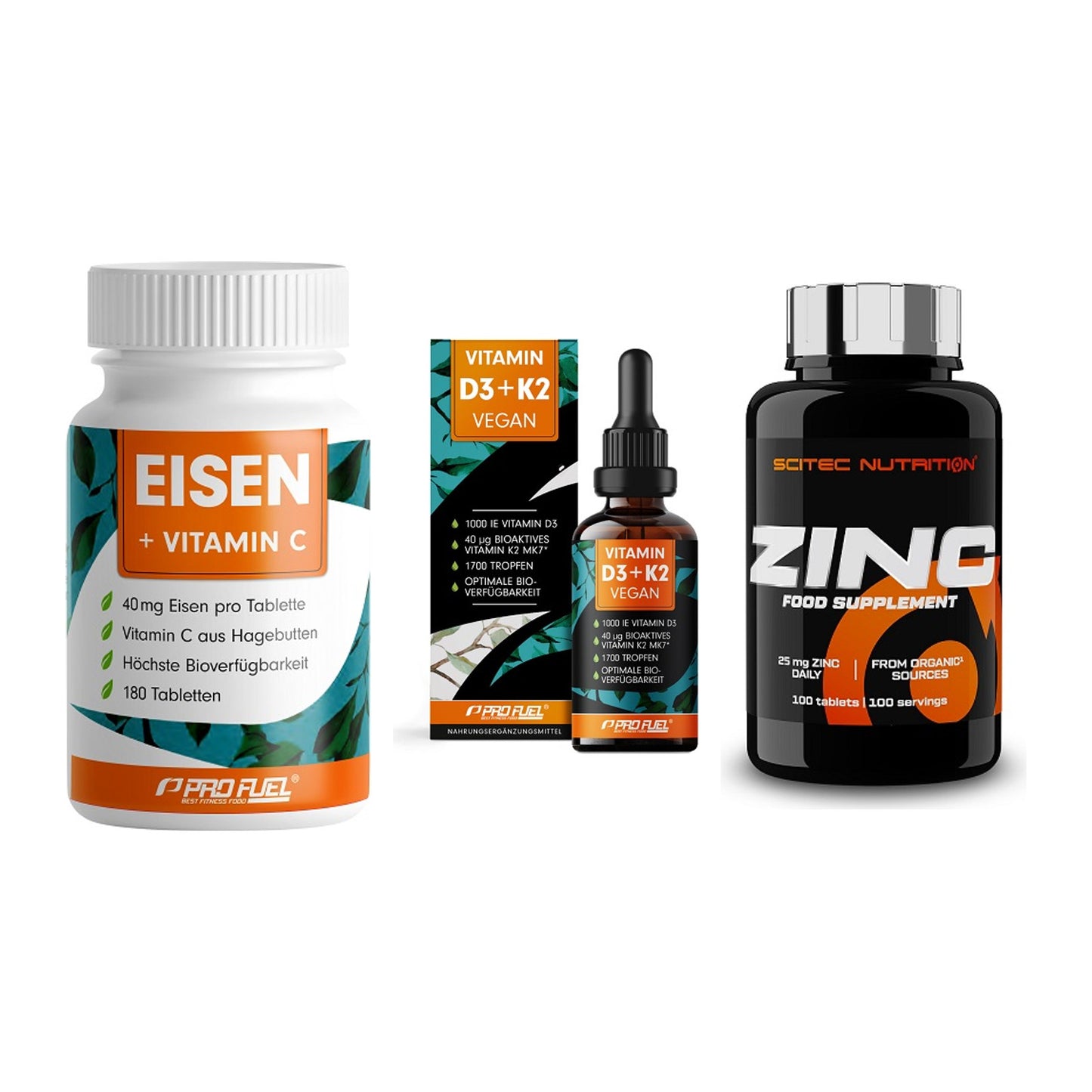 Immun-Set: ProFuel EISEN + ProFuel Vitamin + Scitec Zinc – alle enthaltenen Artikel