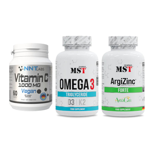 Immun-Set: NNT Vitamin C + MST Omega 3 500 + MST ArgiZinc – alle enthaltenen Artikel