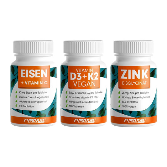Immun-Set: ProFuel EISEN + ProFuel Vitamin + ProFuel Zink – alle enthaltenen Artikel