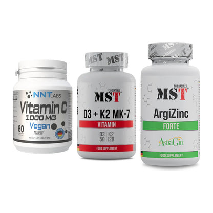 Immun-Set: NNT Vitamin C + MST Vitamin D3 + MST ArgiZinc – alle enthaltenen Artikel