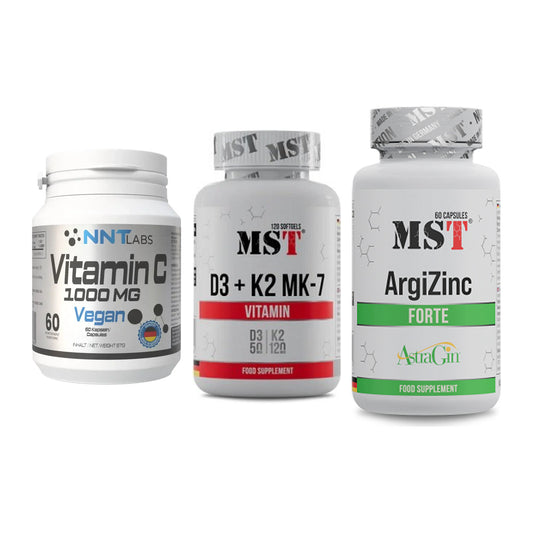 Immun-Set: NNT Vitamin C + MST Vitamin D3 + MST ArgiZinc – alle enthaltenen Artikel