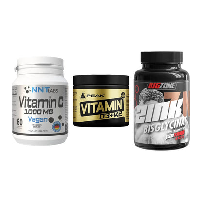 Immun-Set: NNT Vitamin C + Peak Vitamin + Big Zone Zink – alle enthaltenen Artikel
