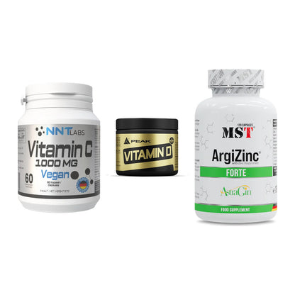 Immun-Set: NNT Vitamin C + Peak Vitamin D + MST ArgiZinc – alle enthaltenen Artikel