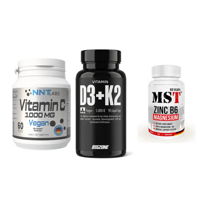 Immun-Set: NNT Vitamin C + Big Zone Vitamin + MST Zinc – alle enthaltenen Artikel