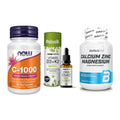 Immun-Set: Now Foods Vitamin + Sinob Vitamin D3 + BioTech Calcium – alle enthaltenen Artikel