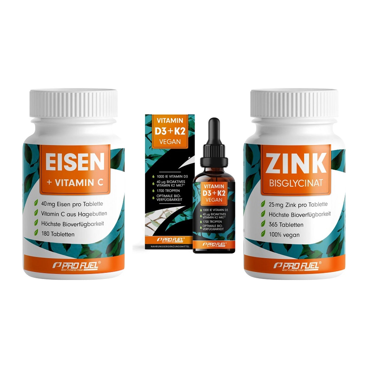 Immun-Set: ProFuel EISEN + ProFuel Vitamin + ProFuel Zink – alle enthaltenen Artikel