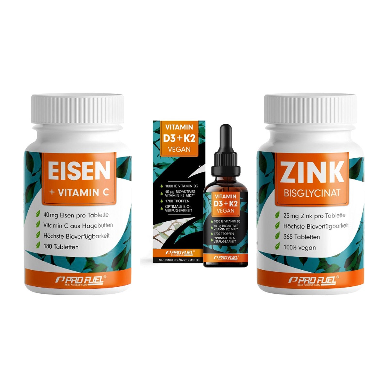 Immun-Set: ProFuel EISEN + ProFuel Vitamin + ProFuel Zink – alle enthaltenen Artikel
