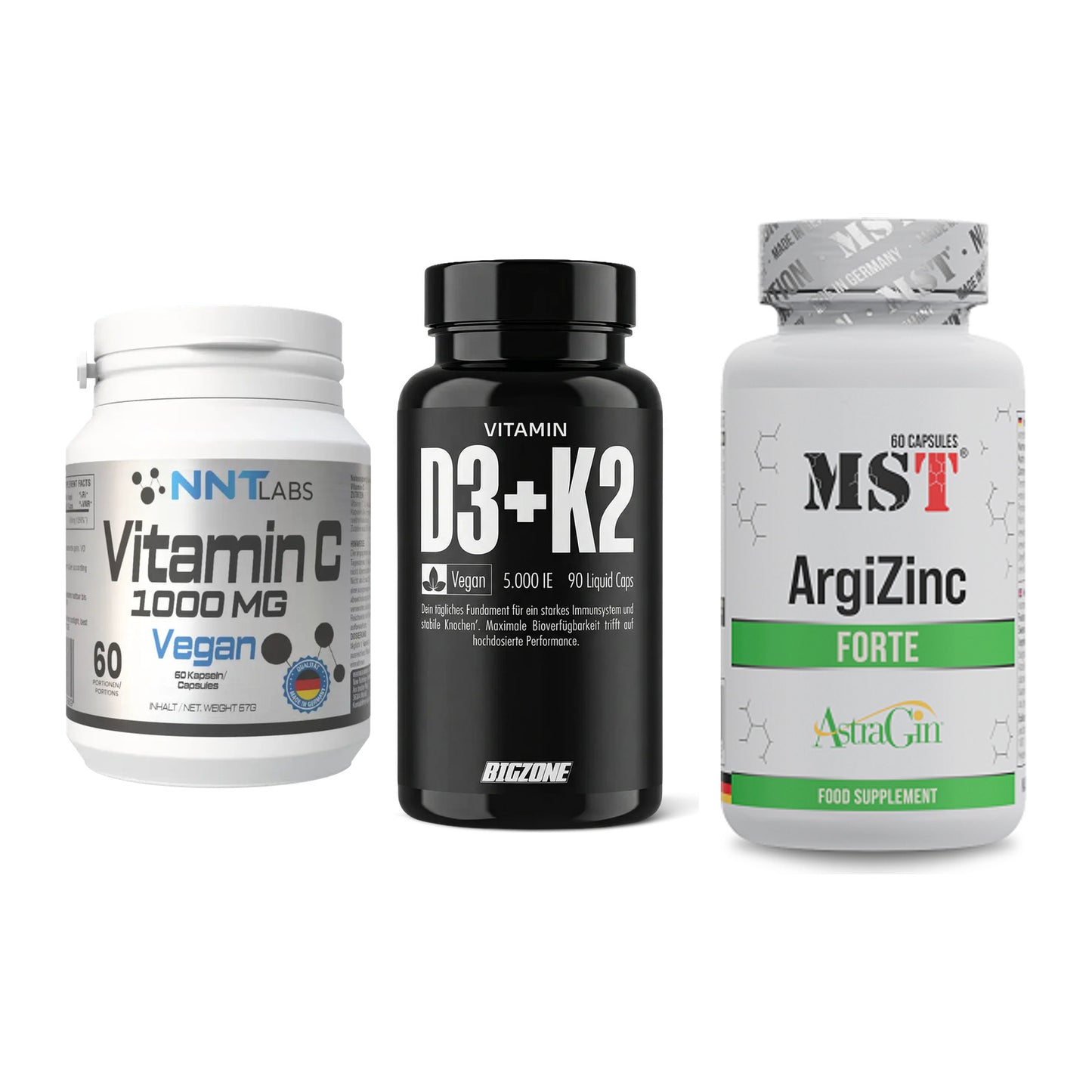 Immun-Set: NNT Vitamin C + Big Zone Vitamin + MST ArgiZinc – alle enthaltenen Artikel