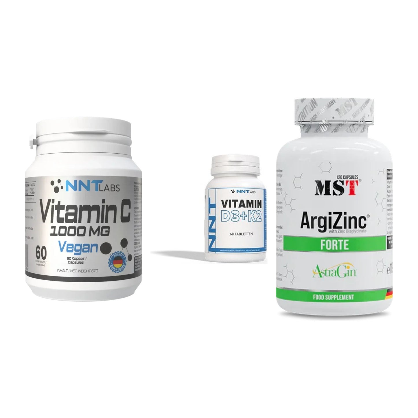 Immun-Set: NNT Vitamin C + NNT Vitamin D3+K2 + MST ArgiZinc – alle enthaltenen Artikel