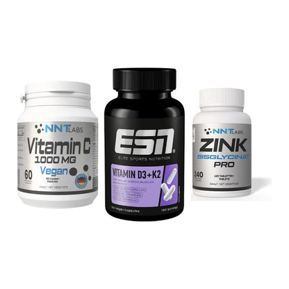 Immun-Set: NNT Vitamin C + ESN Vitamin D3 + NNT Zink 50mg – alle enthaltenen Artikel
