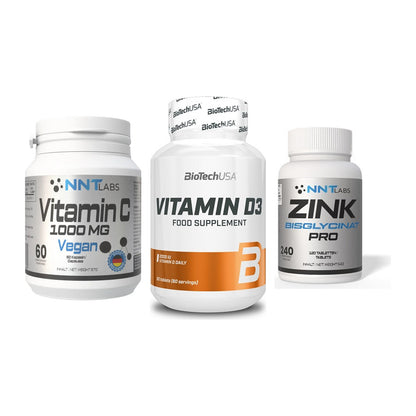 Immun-Set: NNT Vitamin C + BioTech Vitamin + NNT Zink 50mg – alle enthaltenen Artikel