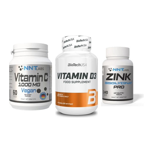 Immun-Set: NNT Vitamin C + BioTech Vitamin + NNT Zink 50mg – alle enthaltenen Artikel
