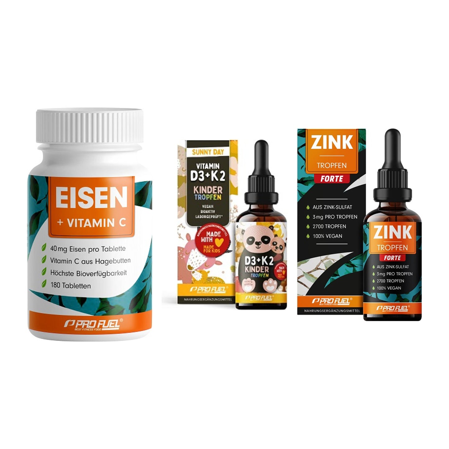 Immun-Set: ProFuel EISEN + ProFuel VITAMIN + ProFuel Zink – alle enthaltenen Artikel