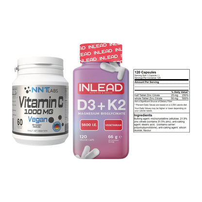 Immun-Set: NNT Vitamin C + INLEAD Vitamin D3 + GN Zinc Citrate – alle enthaltenen Artikel
