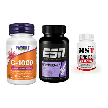 Immun-Set: Now Foods Vitamin + ESN Vitamin D3 + MST Zinc – alle enthaltenen Artikel