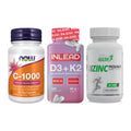 Immun-Set: Now Foods Vitamin + INLEAD Vitamin D3 + MST Healthy Zinc – alle enthaltenen Artikel