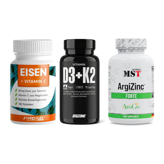 Immun-Set: ProFuel EISEN + Big Zone Vitamin + MST ArgiZinc – alle enthaltenen Artikel
