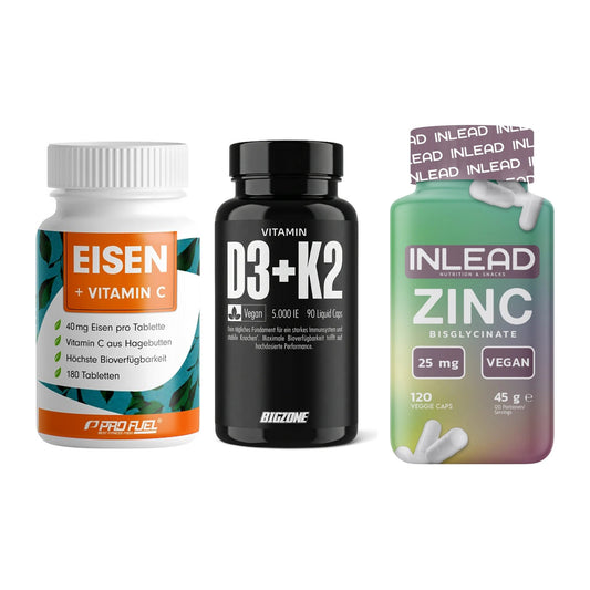 Immun-Set: ProFuel EISEN + Big Zone Vitamin + INLEAD Zink – alle enthaltenen Artikel