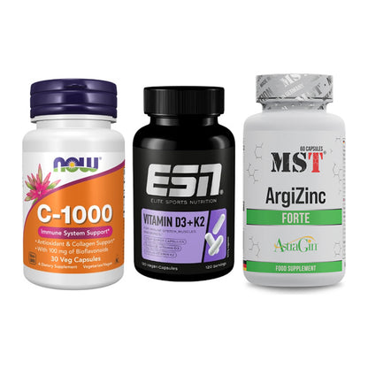 Immun-Set: Now Foods Vitamin + ESN Vitamin D3 + MST ArgiZinc – alle enthaltenen Artikel