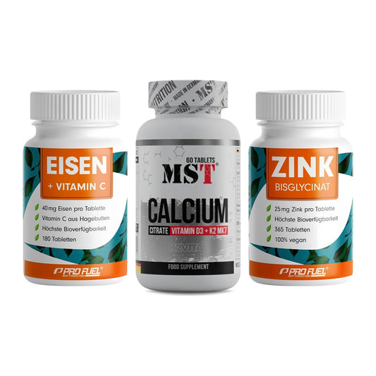 Immun-Set: ProFuel EISEN + MST Calcium + ProFuel Zink – alle enthaltenen Artikel