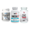 Immun-Set: NNT Vitamin C + MST Omega 3 500 + #GYMJUICE ZINC – alle enthaltenen Artikel