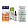 Immun-Set: Now Foods Vitamin + Sinob Vitamin D3 + MST Healthy Zinc – alle enthaltenen Artikel