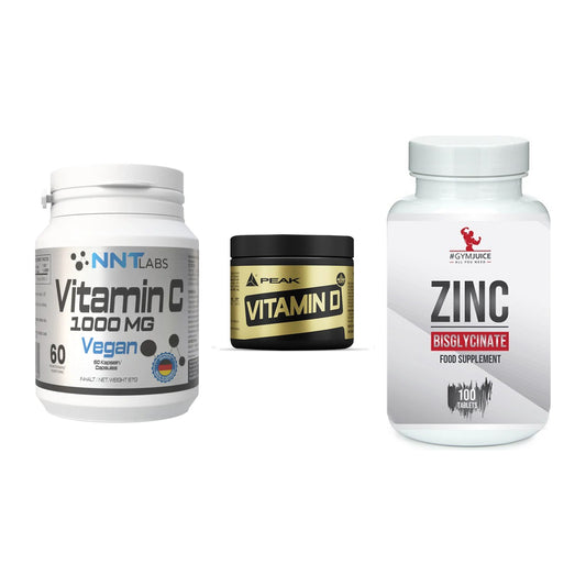 Immun-Set: NNT Vitamin C + Peak Vitamin D + #GYMJUICE ZINC – alle enthaltenen Artikel
