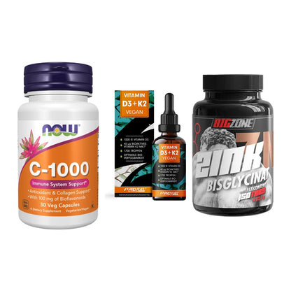 Immun-Set: Now Foods Vitamin + ProFuel Vitamin + Big Zone Zink – alle enthaltenen Artikel