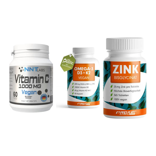 Immun-Set: NNT Vitamin C + ProFuel Omega 3 + ProFuel Zink – alle enthaltenen Artikel