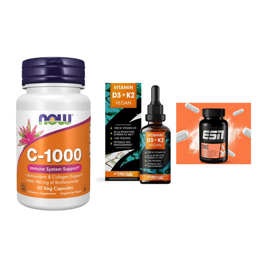 Immun-Set: Now Foods Vitamin + ProFuel Vitamin + ESN Zinc – alle enthaltenen Artikel