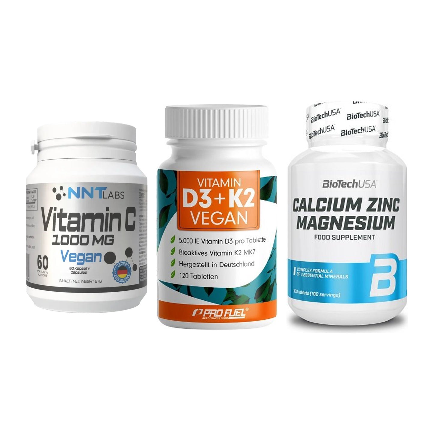 Immun-Set: NNT Vitamin C + ProFuel Vitamin + BioTech Calcium – alle enthaltenen Artikel