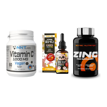 Immun-Set: NNT Vitamin C + ProFuel VITAMIN + Scitec Zinc – alle enthaltenen Artikel