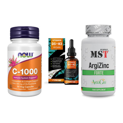 Immun-Set: Now Foods Vitamin + ProFuel Vitamin + MST ArgiZinc – alle enthaltenen Artikel