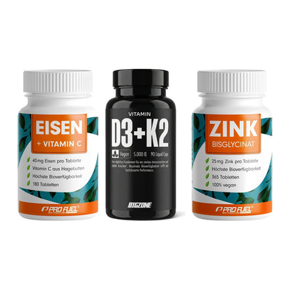 Immun-Set: ProFuel EISEN + Big Zone Vitamin + ProFuel Zink – alle enthaltenen Artikel