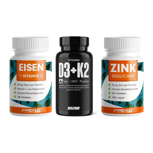 Immun-Set: ProFuel EISEN + Big Zone Vitamin + ProFuel Zink – alle enthaltenen Artikel