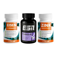 Immun-Set: ProFuel EISEN + ESN Vitamin D3 + ProFuel Zink