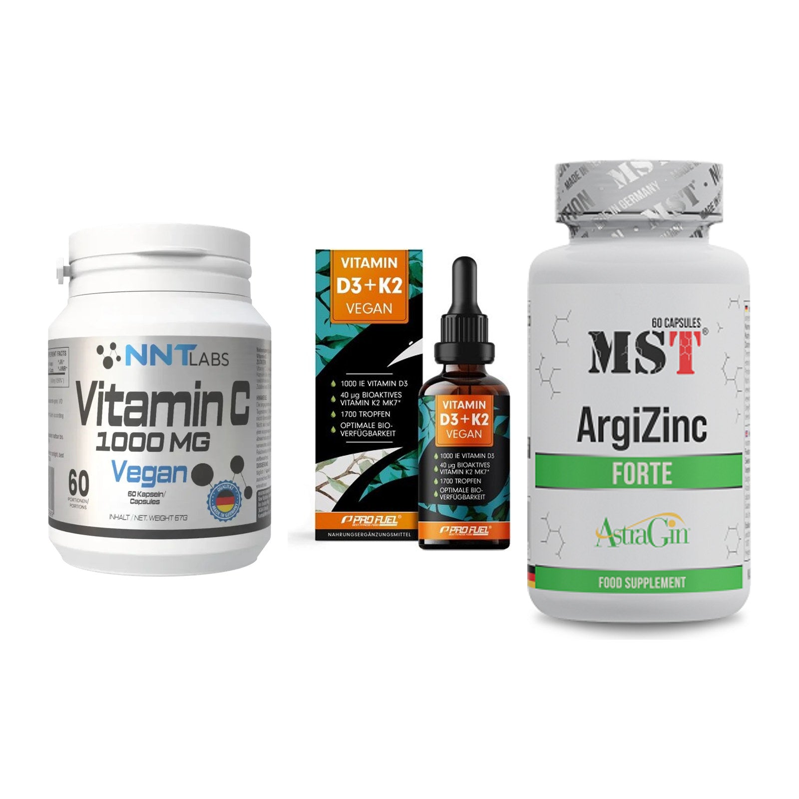 Immun-Set: NNT Vitamin C + ProFuel Vitamin + MST ArgiZinc – alle enthaltenen Artikel