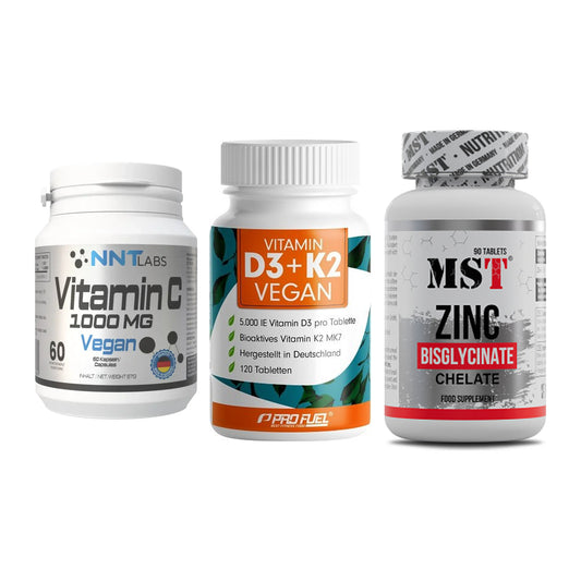 Immun-Set: NNT Vitamin C + ProFuel Vitamin + MST Zinc Chelate – alle enthaltenen Artikel