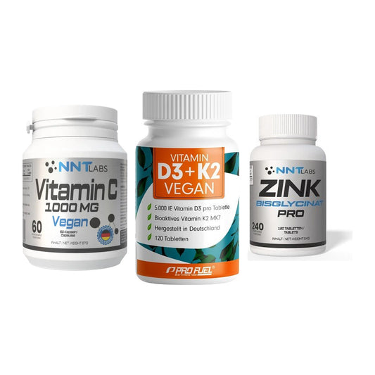 Immun-Set: NNT Vitamin C + ProFuel Vitamin + NNT Zink 50mg – alle enthaltenen Artikel